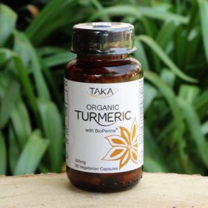 Organic Turmeric Capsules with BioPerine (Taka Turmeric)