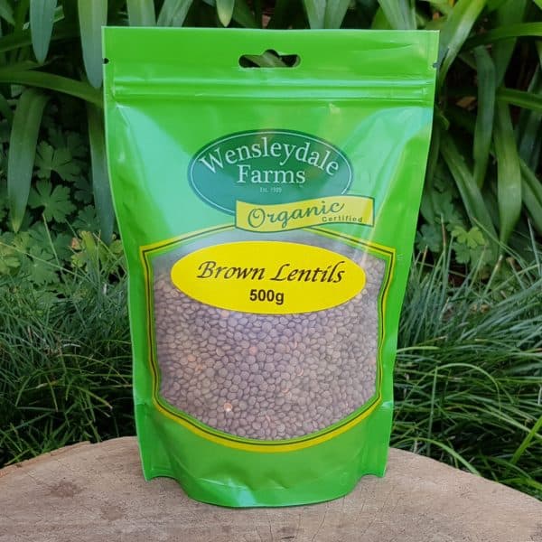 Organic Brown Lentils, 500g (Wensleydale farms)