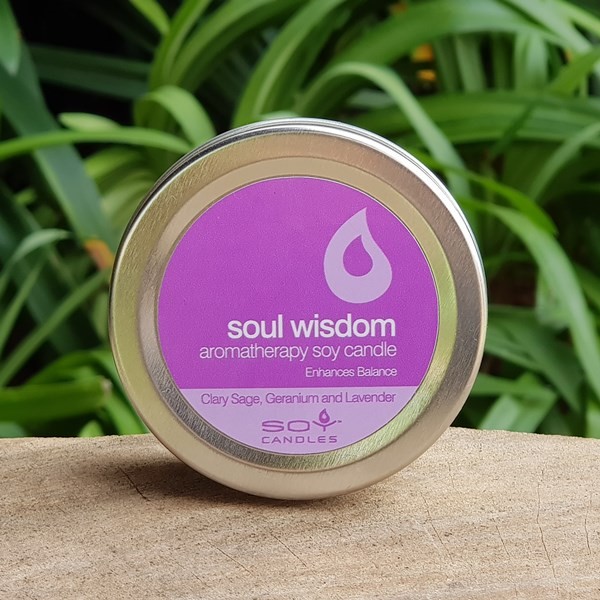 Soy Candle Travel Tin - Soul Wisdom (In Time Promotions)