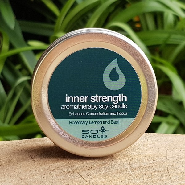 Soy Candle Travel Tin - Inner Strength (In Time Promotions)