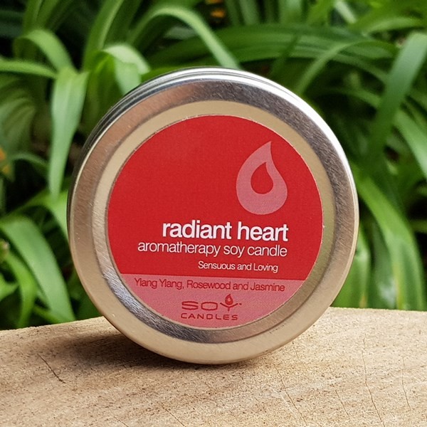 Soy Candle Travel Tin - Radiant Heart (In Time Promotions)