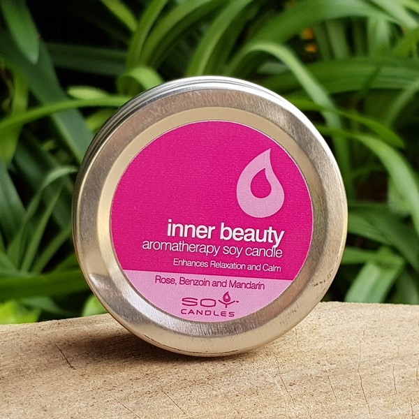 Soy Candle Travel Tin - Inner Beauty (In Time Promotions)