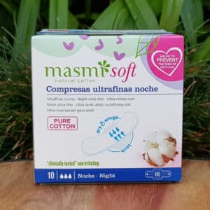 Masmi Natural Cotton Ultra Thin Night Pads, 10s