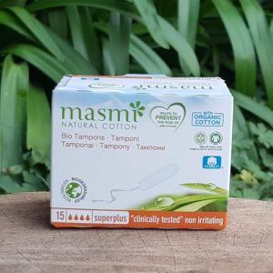 Organic Cotton Tampons, Super Plus, 15s (Masmi)