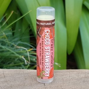 100% Natural Vegan Lip Balm, Choco Strawberry (Crazy Rumors)