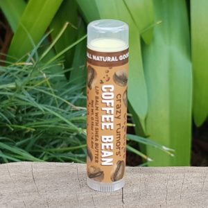 100% Natural Vegan Lip Balm, Coffee Bean (Crazy Rumors)
