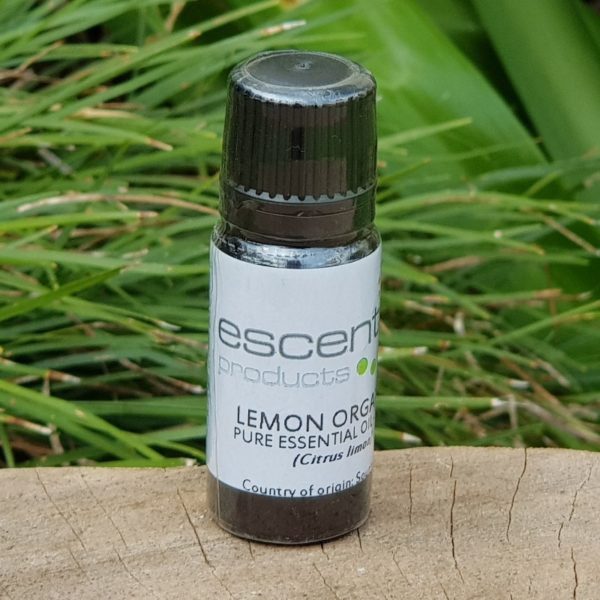Organic Lemon Essential Oil, 11ml (Escentia)