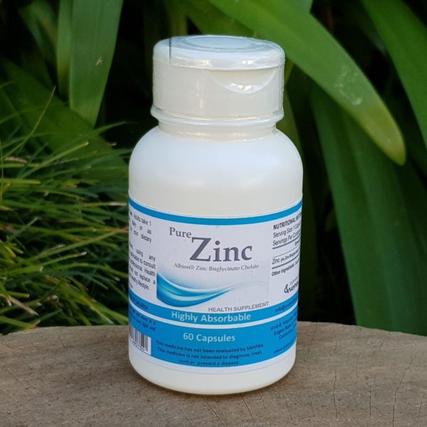 Pure Zinc, 25mg, 60 capsules (BioFlora)
