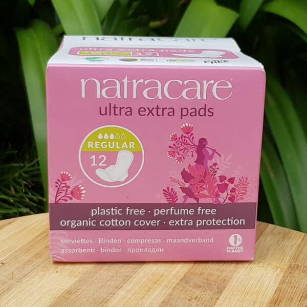 Organic Cotton Ultra Extra Pads, Regular, 12s
