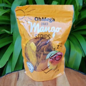 Organic Dried Mango Strips, 300g